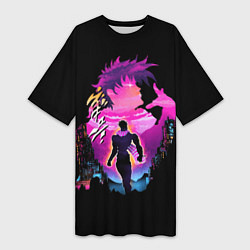Футболка женская длинная JoJo’s Bizarre Adventure, цвет: 3D-принт