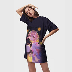 Футболка женская длинная Shuna, цвет: 3D-принт — фото 2