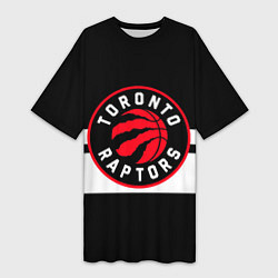 Футболка женская длинная TORONTO RAPTORS, цвет: 3D-принт