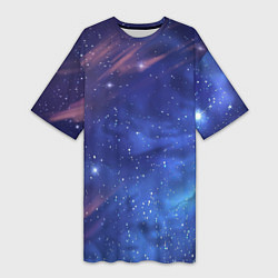 Женская длинная футболка Звёздное небо
