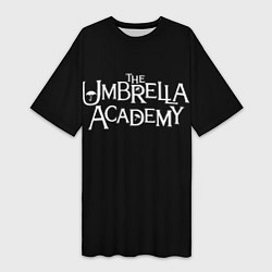 Футболка женская длинная Umbrella academy, цвет: 3D-принт