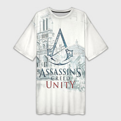 Футболка женская длинная Assassin’s Creed Unity, цвет: 3D-принт