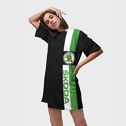 Футболка женская длинная Шкодавод Z, цвет: 3D-принт — фото 2