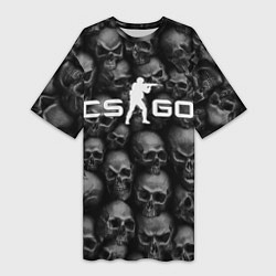 Женская длинная футболка CS:GO Catacombs Катакомбы
