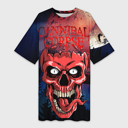 Женская длинная футболка Cannibal