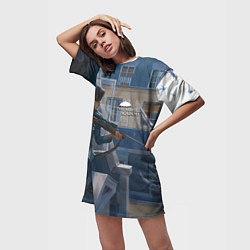 Футболка женская длинная Пятый снайпер, цвет: 3D-принт — фото 2