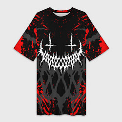 Футболка женская длинная GHOSTEMANE, цвет: 3D-принт