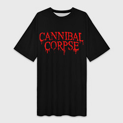 Футболка женская длинная Cannibal Corpse, цвет: 3D-принт