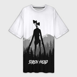 Женская длинная футболка SIREN HEAD DARK FOREST