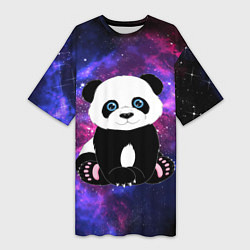 Женская длинная футболка Space Panda