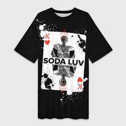 Футболка женская длинная Репер - SODA LUV, цвет: 3D-принт