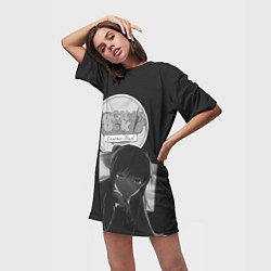 Футболка женская длинная Doki Doki Literature Club!, цвет: 3D-принт — фото 2