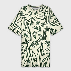 Женская длинная футболка Plantes