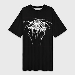 Футболка женская длинная Darkthrone, цвет: 3D-принт