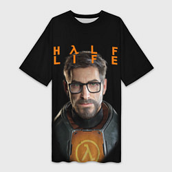 Женская длинная футболка HALF-LIFE FREEMAN ФРИМАН Z