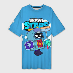 Женская длинная футболка Ash Brawl Stars Эш