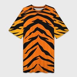 Женская длинная футболка Шкура тигра