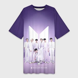 Женская длинная футболка BTS Purple
