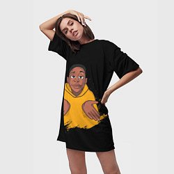 Футболка женская длинная Хаби Лейм, цвет: 3D-принт — фото 2