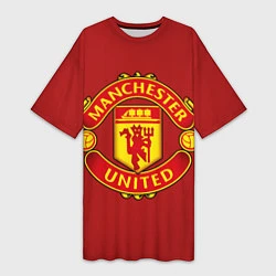 Женская длинная футболка Manchester United F C