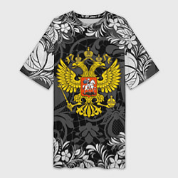Женская длинная футболка Российская Федерация