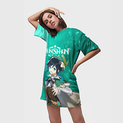 Футболка женская длинная ВЕНТИ VENTI АНЕМО, цвет: 3D-принт — фото 2