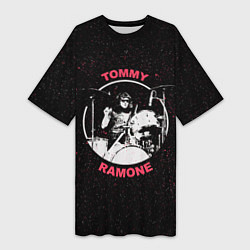 Женская длинная футболка Tommy Ramone