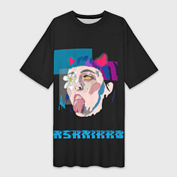Футболка женская длинная Acid Ashnikko, цвет: 3D-принт