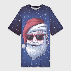 Женская длинная футболка САНТА ХИПСТЕР SANTA HIPSTER