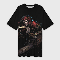 Футболка женская длинная The Grim Buffoon, цвет: 3D-принт