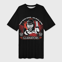 Женская длинная футболка GLADIATORS