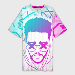 Футболка женская длинная The Weeknd, XO, цвет: 3D-принт