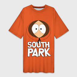 Футболка женская длинная Южный парк Кенни South Park, цвет: 3D-принт