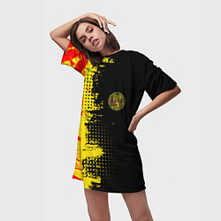 Футболка женская длинная Кобра Кай Cobra Kai, цвет: 3D-принт — фото 2