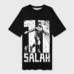 Женская длинная футболка Мохамед Салах Mohamed Salah