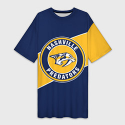 Женская длинная футболка Нэшвилл Предаторз , Nashville Predators