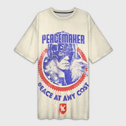 Женская длинная футболка Peacemaker Мир любой ценой