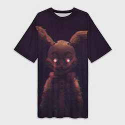Футболка женская длинная Five Nights at Freddys: Ванесса, цвет: 3D-принт