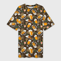 Женская длинная футболка Хмель и Пиво
