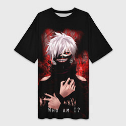 Женская длинная футболка Tokyo Ghoul Токийский Гуль Who am I