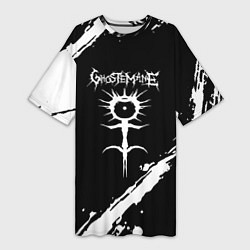 Футболка женская длинная Ghostemane trash, цвет: 3D-принт