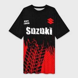 Женская длинная футболка SUZUKI Suzuki Est 1909 Шины