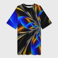 Женская длинная футболка Neon vanguard pattern Fashion 2023