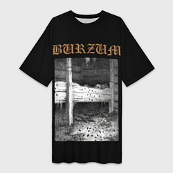 Футболка женская длинная Burzum cockroaches, цвет: 3D-принт