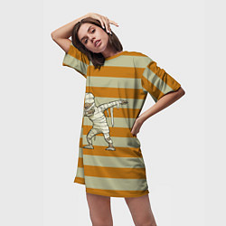 Футболка женская длинная Mummys dab - Halloween, цвет: 3D-принт — фото 2