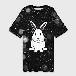 Женская длинная футболка Год кролика 2023