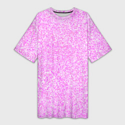 Женская длинная футболка Текстура розовый зернистый
