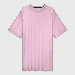 Футболка женская длинная Розовый радуга, цвет: 3D-принт