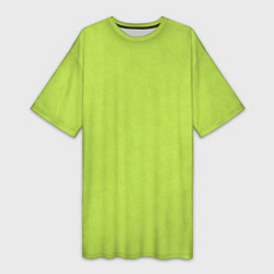 Футболка женская длинная Текстурированный ярко зеленый салатовый, цвет: 3D-принт