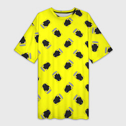 Футболка женская длинная Кротовуха, цвет: 3D-принт